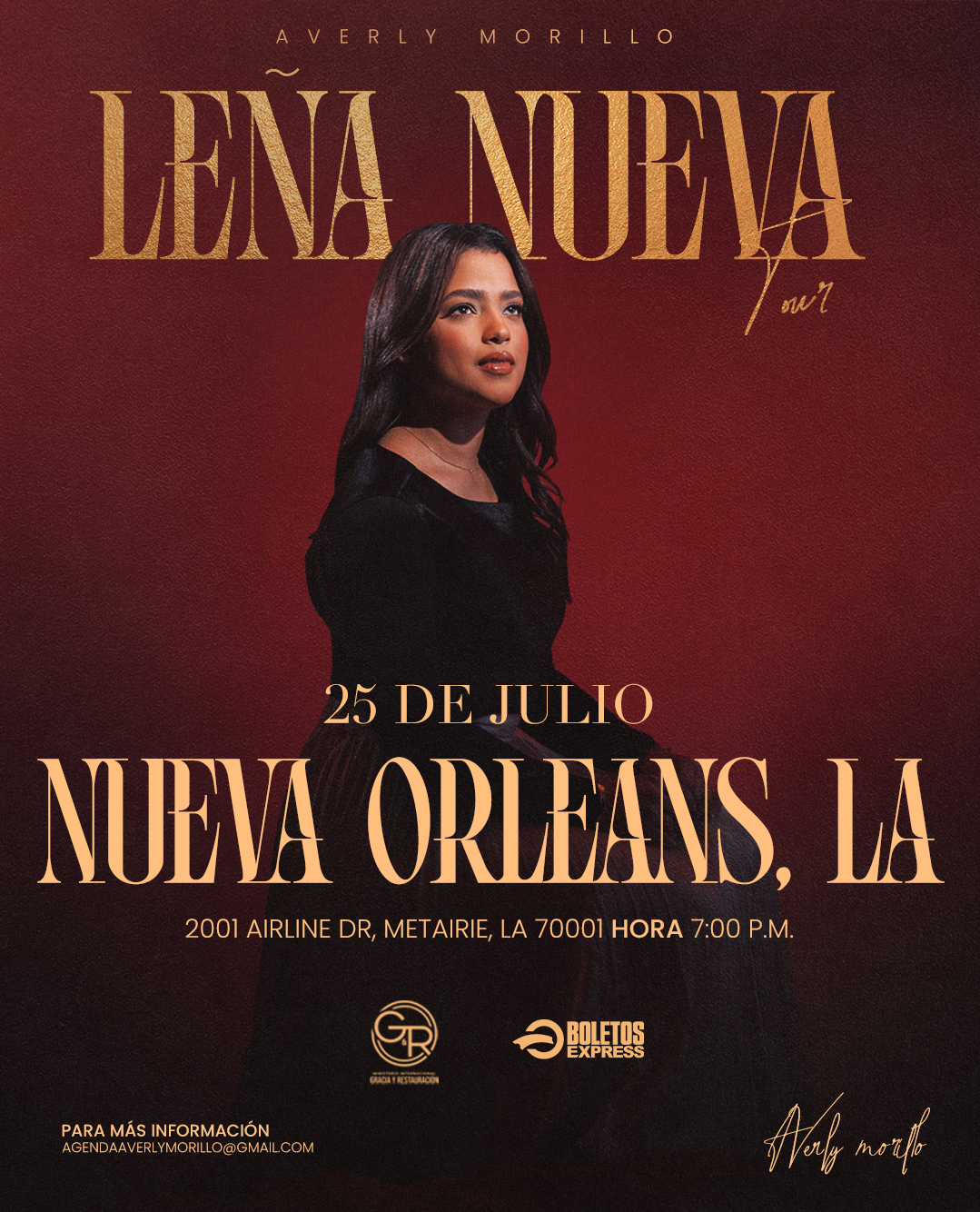 AVERLY MORILLO TOUR 2025 - NUEVA ORLEANS, LA