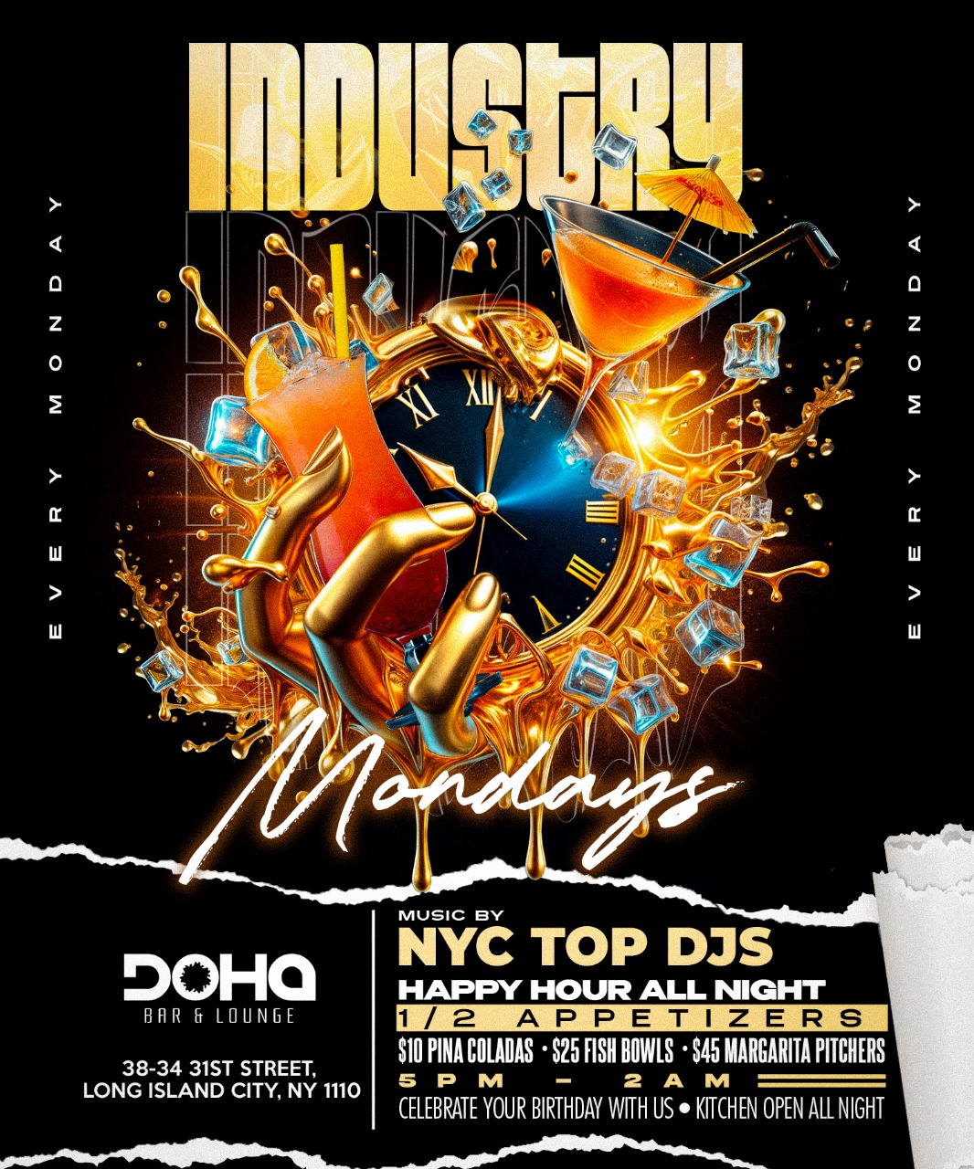 Industry Mondays at Doha Bar Lounge – Launching April 7th!