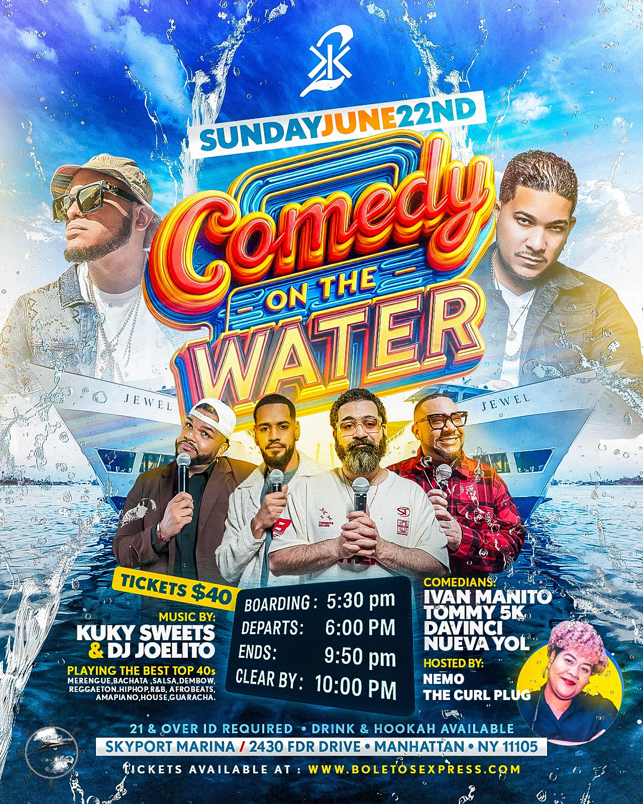 COMEDY ON THE WATER