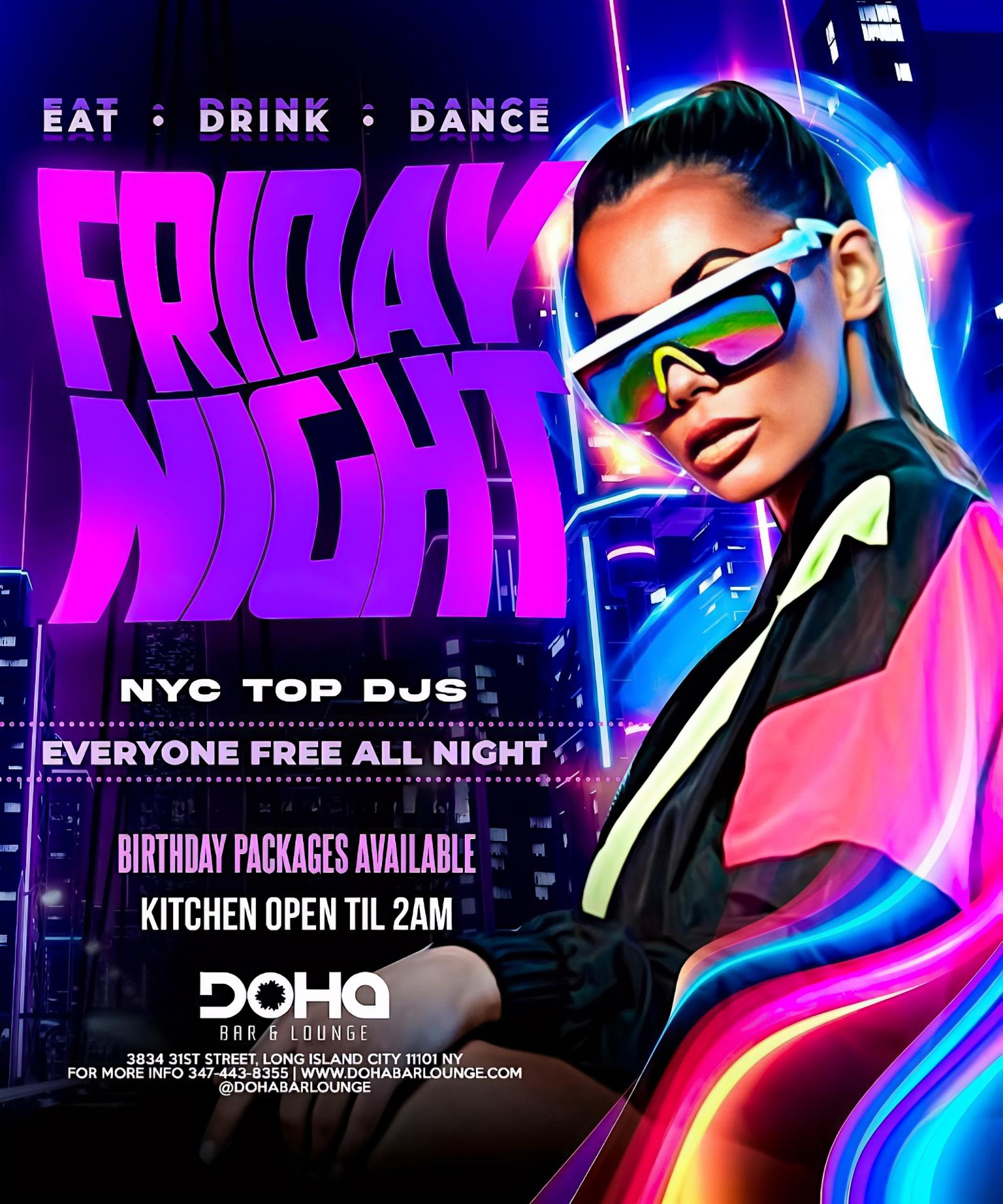 Friday Night Party at Doha Bar Lounge – June 27th | Eat • Drink • Dance
