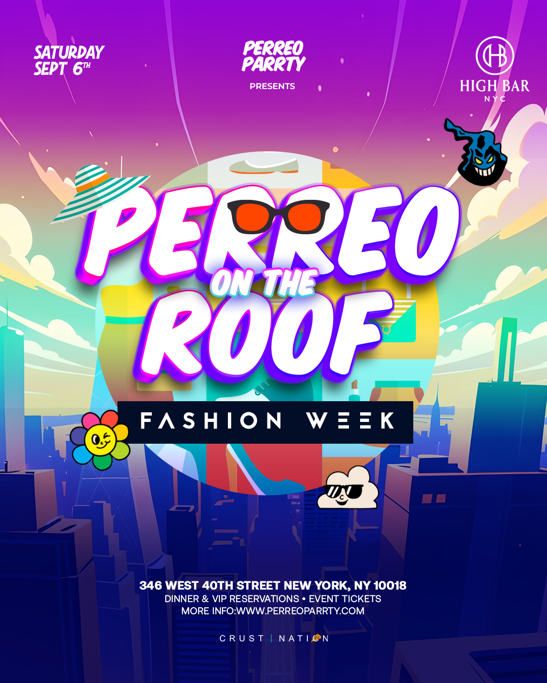 Buy tickets for Perreo on the Roof - Fashion Week Saturday Latin Reggaeton Highbar Rooftop Perreo on the Roof - Fashion Week Saturday Latin Reggaeton Highbar Rooftop