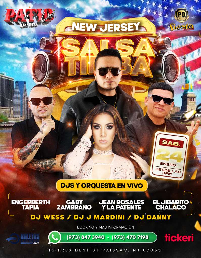 Buy tickets for SALSA TIMBA EN NEW JERSEY, DJS Y ORQUESTA EN VIVO SALSA TIMBA EN NEW JERSEY, DJS Y ORQUESTA EN VIVO