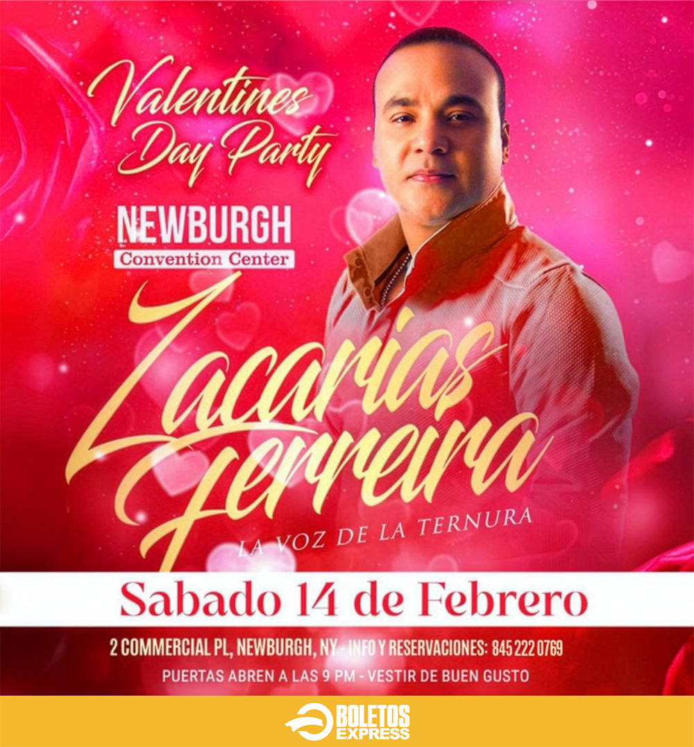 ZACARIAS FERREIRA LA VOZ DE LA TERNURA EN VALENTINE'S DAY