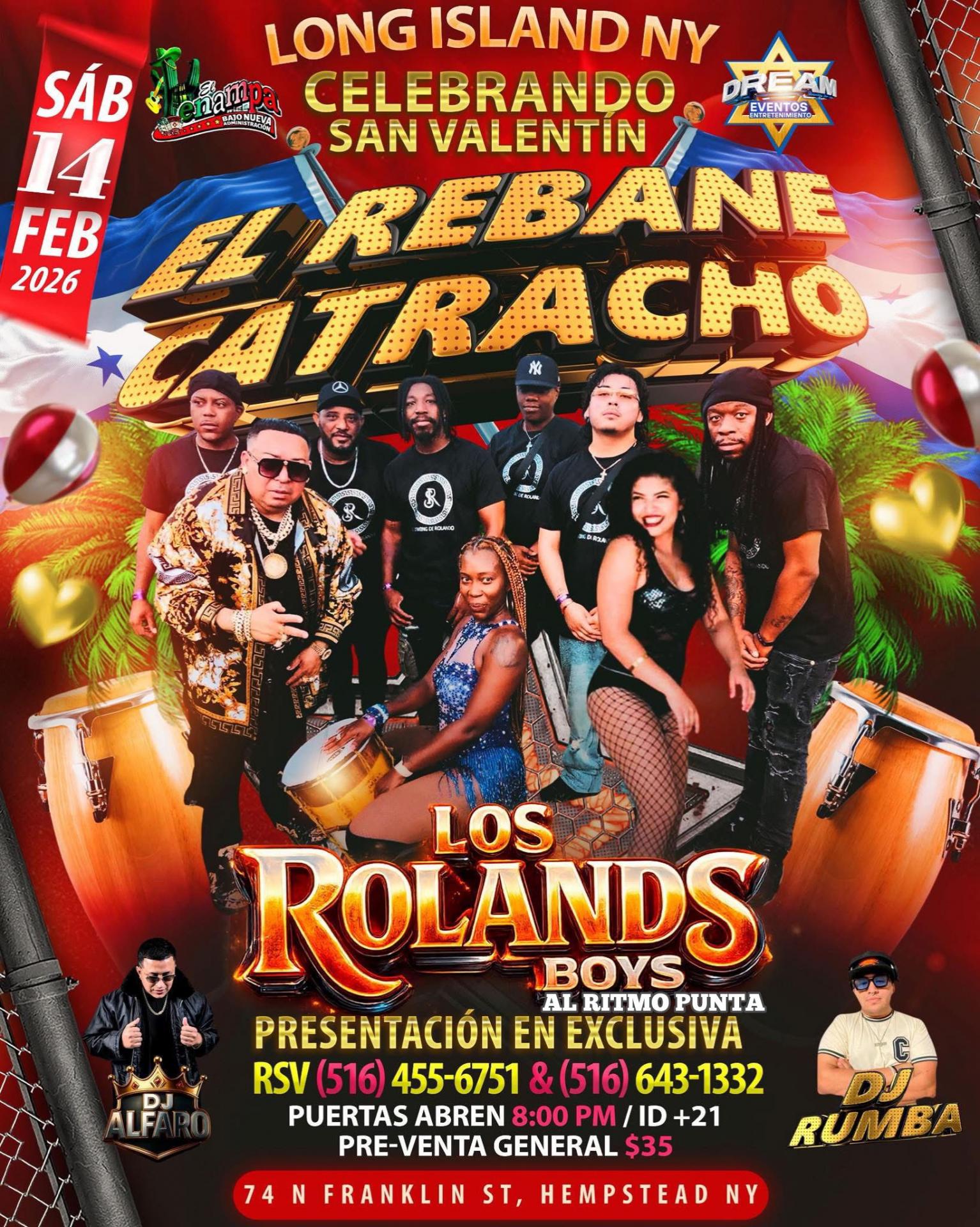 Buy tickets for Los Rolands 🇭🇳 Boys /Hempstead NY / Sab 14 Feb Los Rolands 🇭🇳 Boys /Hempstead NY / Sab 14 Feb