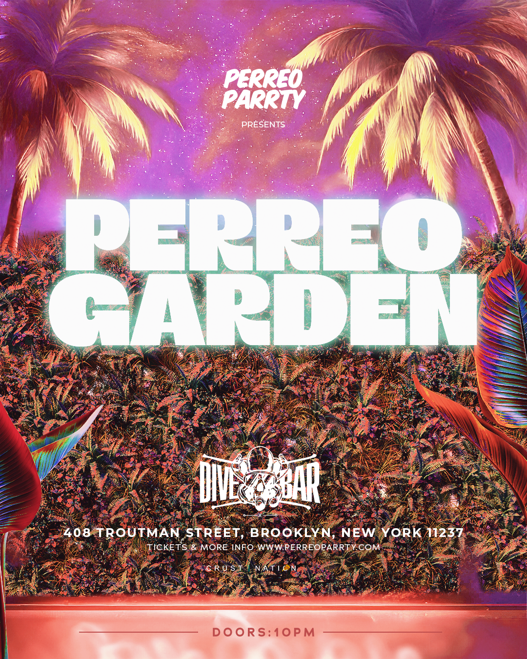 Buy tickets for PERREO GARDEN - Latin & Reggaeton Brooklyn Dance Party NYC PERREO GARDEN - Latin & Reggaeton Brooklyn Dance Party NYC