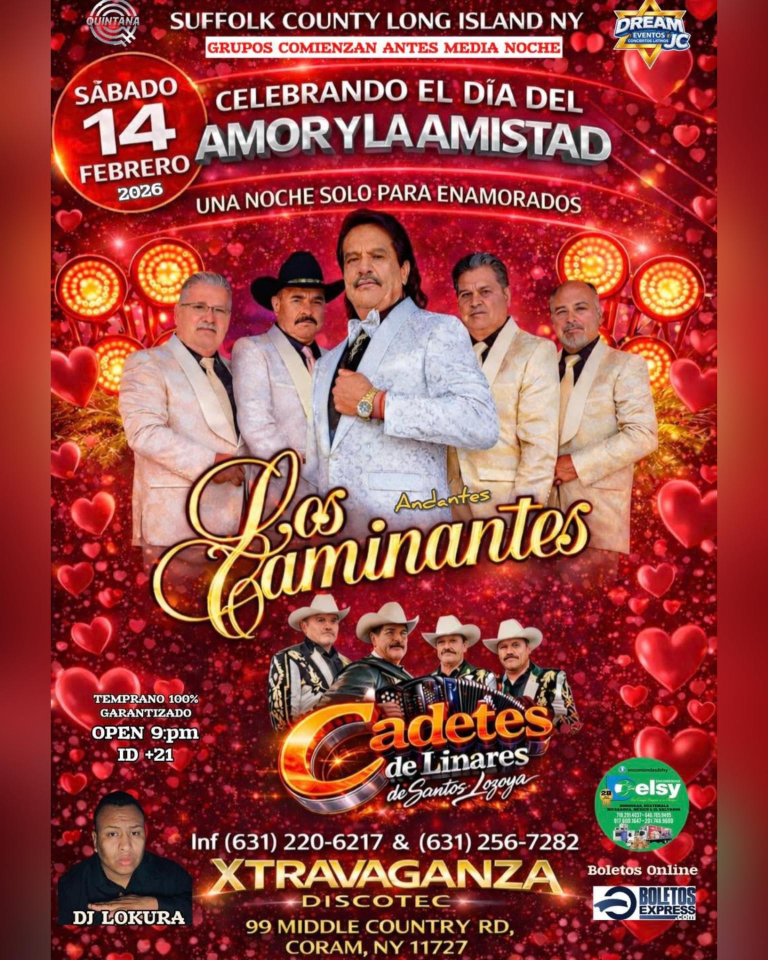 Los Caminantes 🎥AndantesLive  Cadetes de Linares / Coram Long island NY / Sab 14 Febrero d