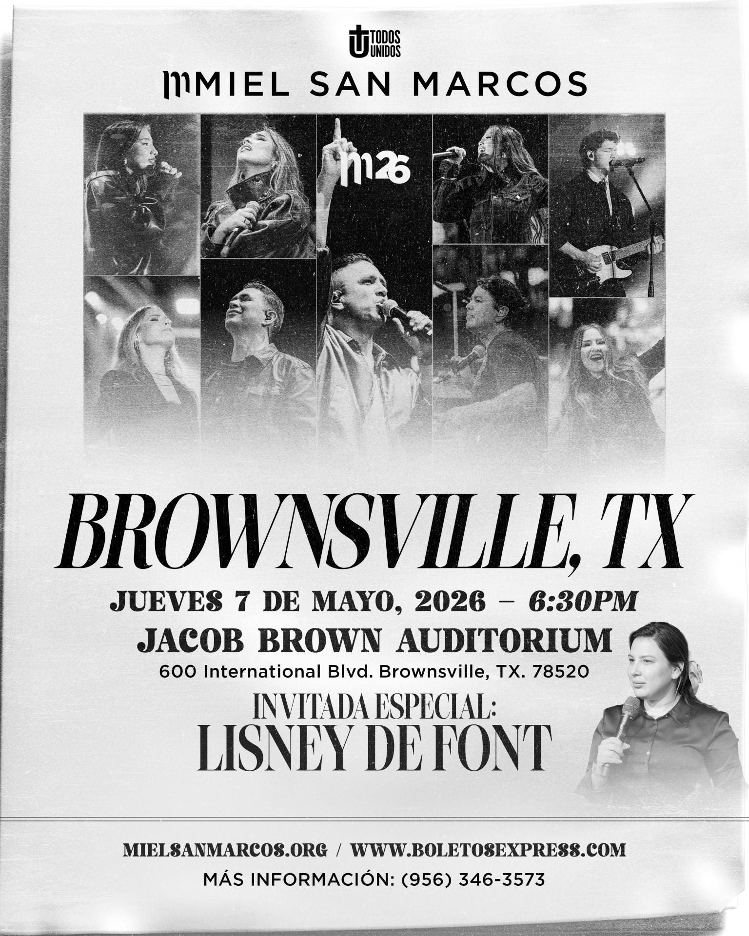 Buy tickets for MIEL SAN MARCOS | BROWNSVILLE, TX MIEL SAN MARCOS | BROWNSVILLE, TX