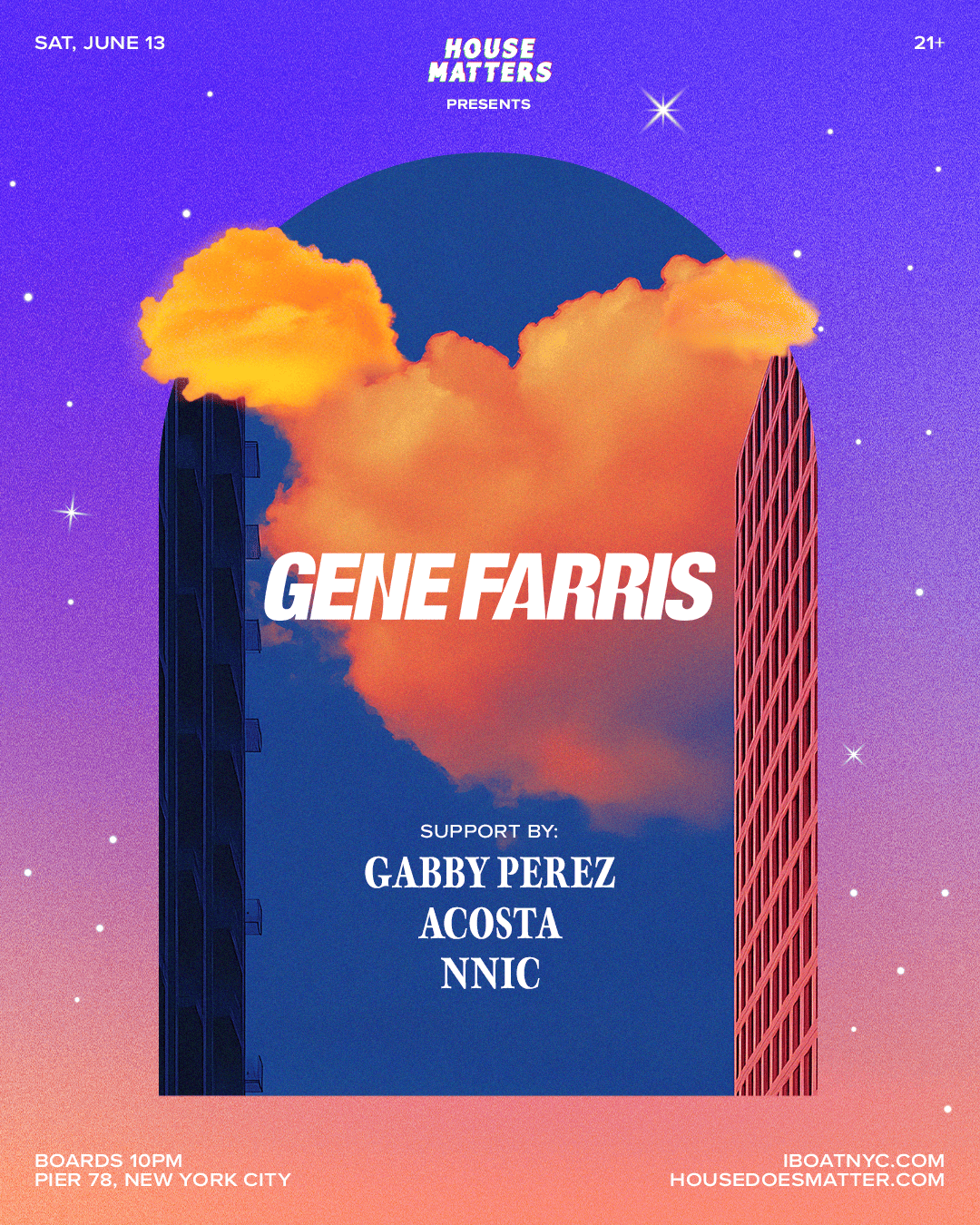 Buy tickets for House Matters: GENE FARRIS Boat Party House Matters: GENE FARRIS Boat Party