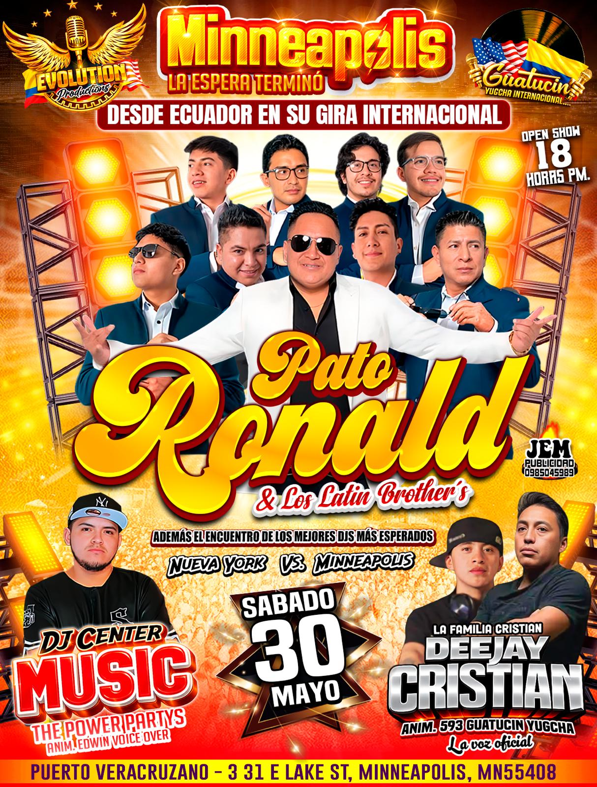 Buy tickets for PATO RONALD & LOS LATIN BROTHERS PATO RONALD & LOS LATIN BROTHERS