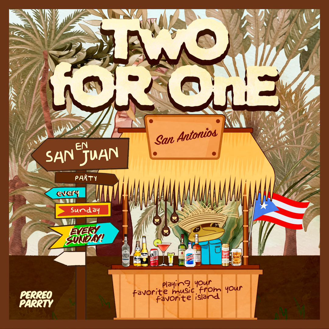 2-for-1 in San Juan - Latin Sunday Party @ Reggaeton Bar San Antonios