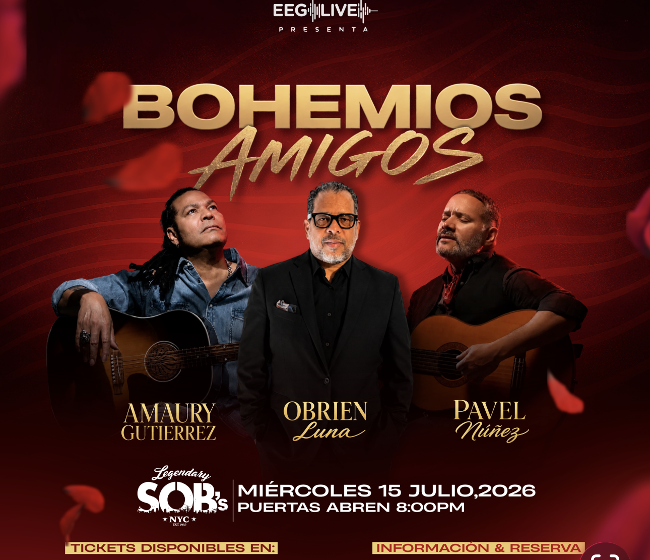 Pavel Nunez, Amaury Gutierrez & Obrien Luna