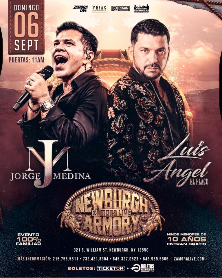 JORGE MEDINA & LUIS ÁNGEL “EL FLACO” EN NEWBURGH ARMORY