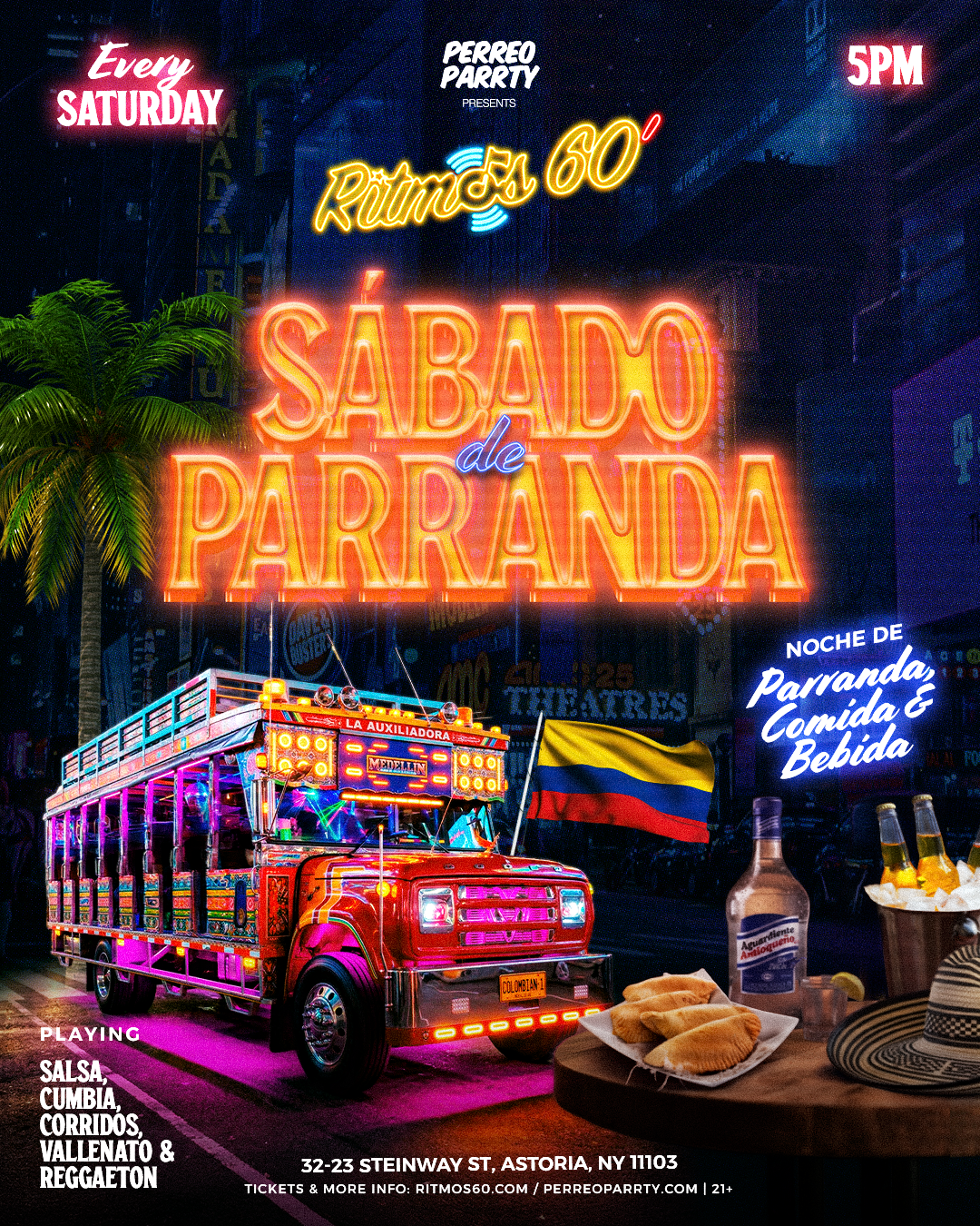 Happy Hour at Ritmos Colombian Restaurant & Bar Salsa NYC